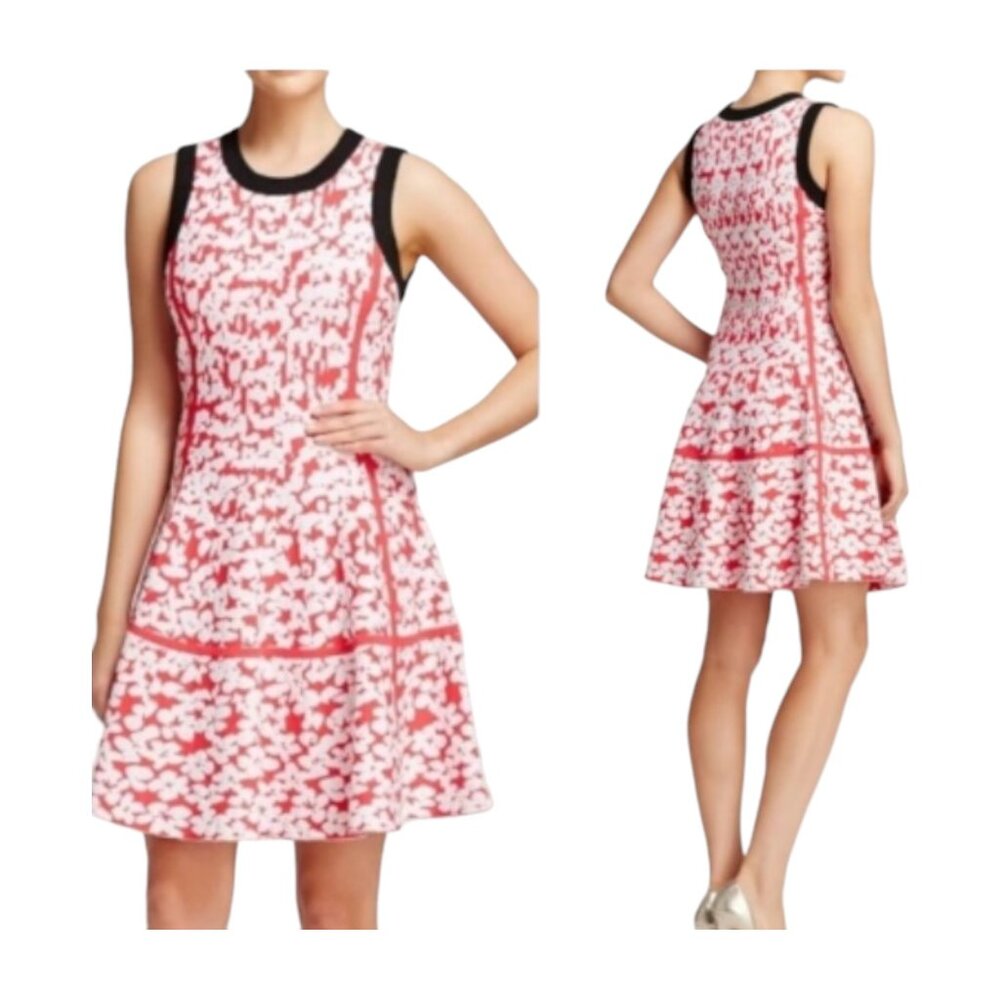 Kate Spade New York Dive Right In jacquard hot pink dress. Size Medium